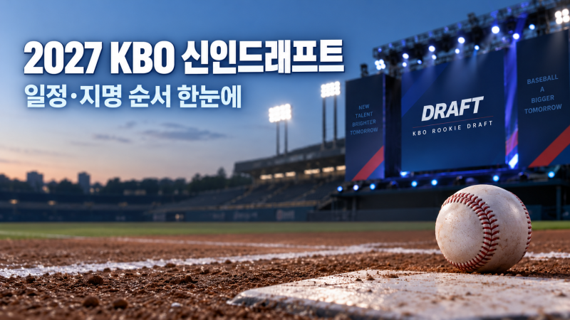 KBO 신인드래프트 일정 공개, 하현승 1순위와 최지만 지명 순서 주목