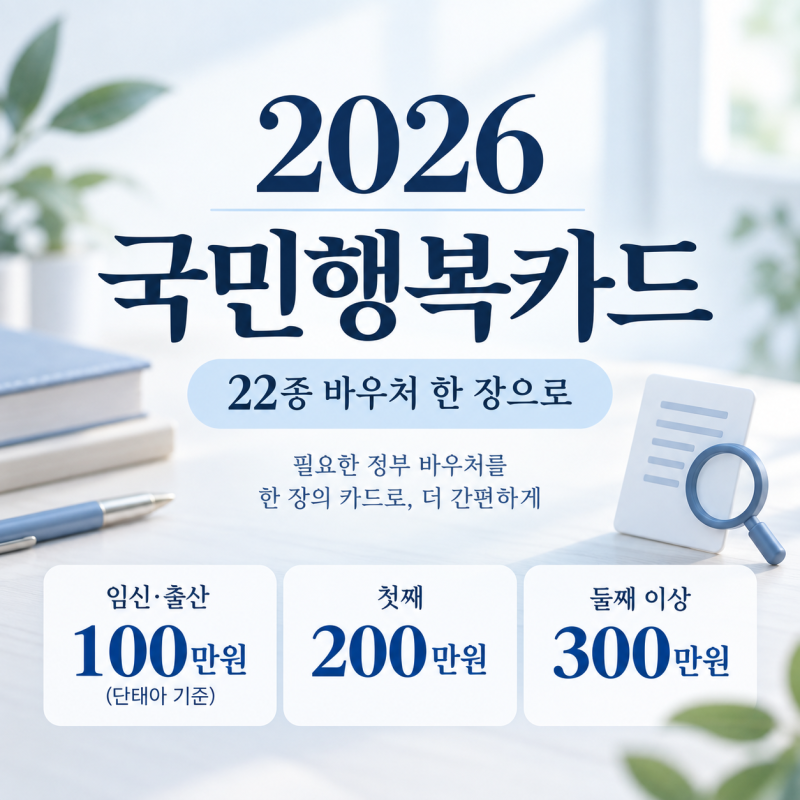 국민행복카드 임신·출산 혜택, 진료비 100만원·첫만남이용권 최대 300만원. 신청방법·발급대....