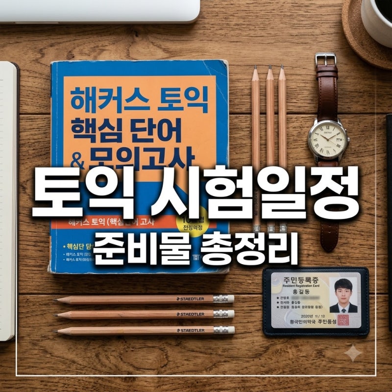 토익 시험 일정부터 준비물까지 2026년 하반기 총정리