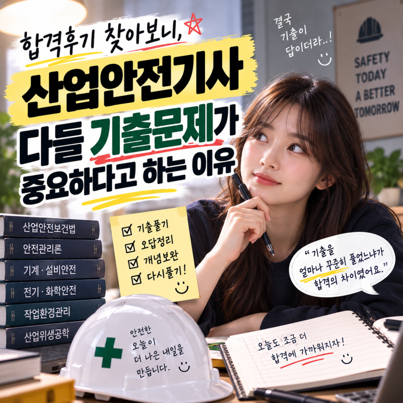 산업안전기사 합격후기 찾아보니, 다들 기출문제가 중요하다고 하는 이유