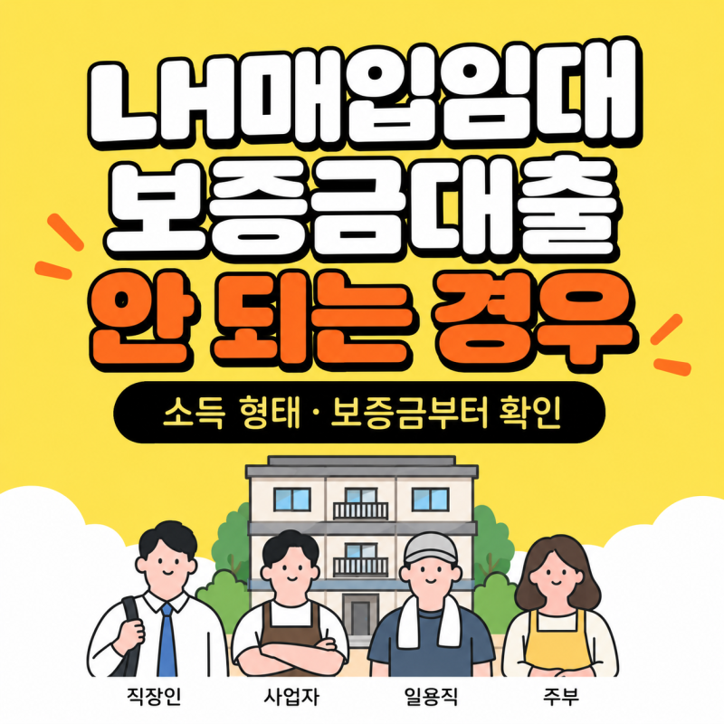 LH매입임대보증금대출 안 되는 경우가 있어요, 미리 확인하세요