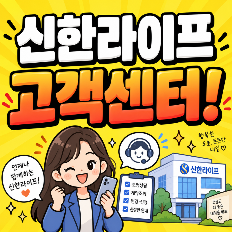 신한라이프 고객센터 전화번호 보험금청구, 신한생명 콜센터 1분컷