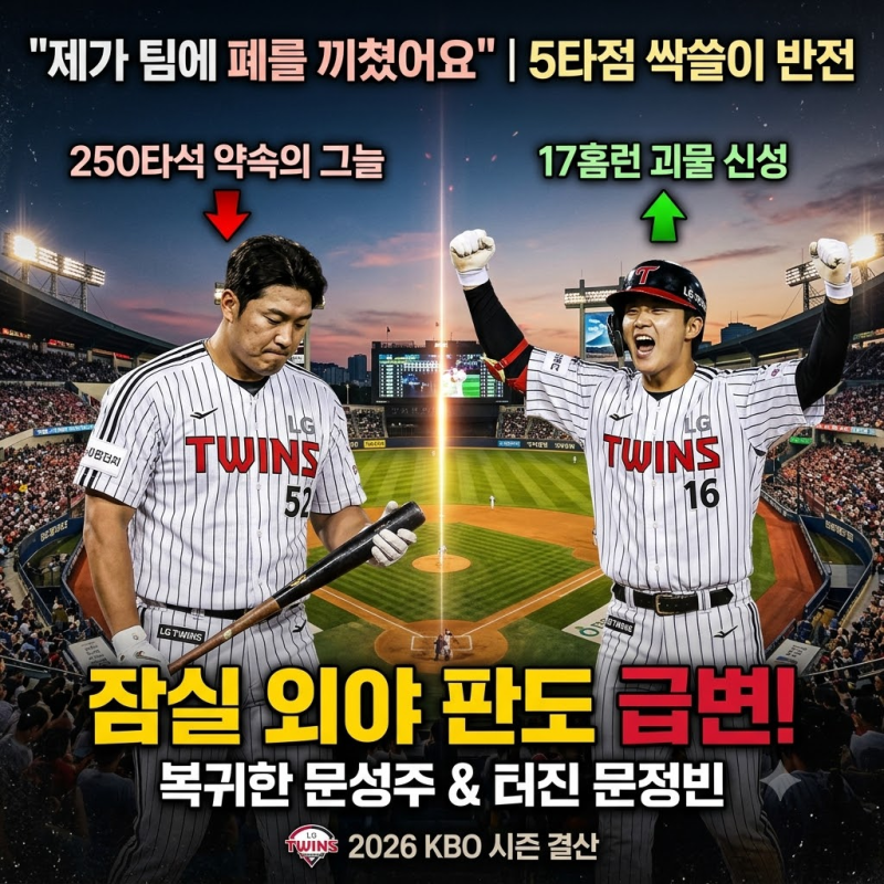 "잠실 거포 3인방." 9년 차 이재원의 햄스트링 시련과 문정빈 20홈런 카운트다운, 문성주 3안타....
