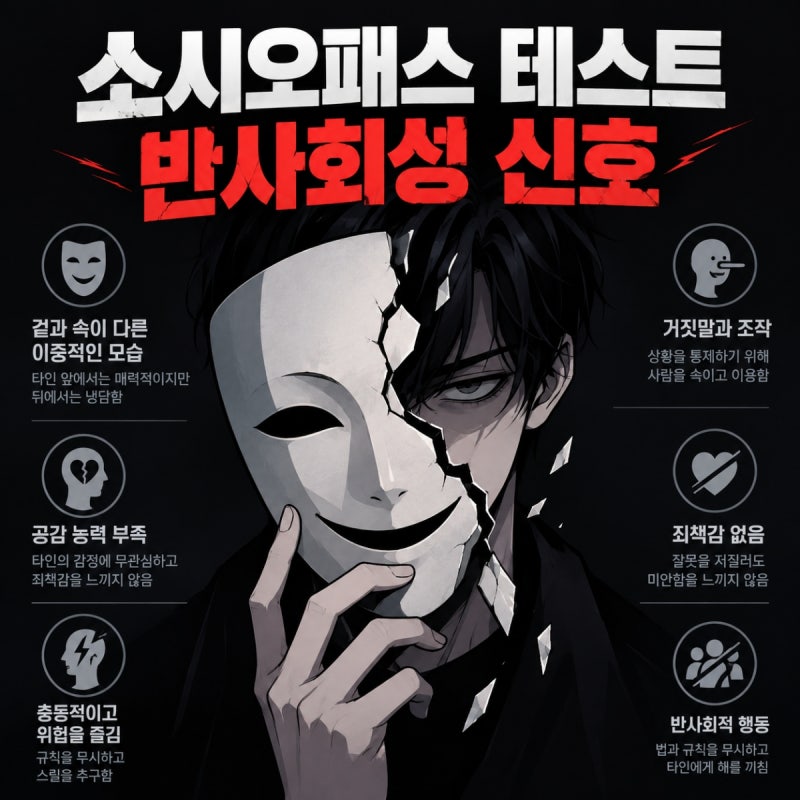 소시오패스 테스트로 보는 내 안의 반사회성 신호