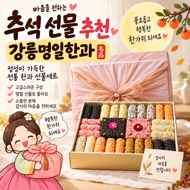 [광고]추석 선물 세트 강릉명일한과