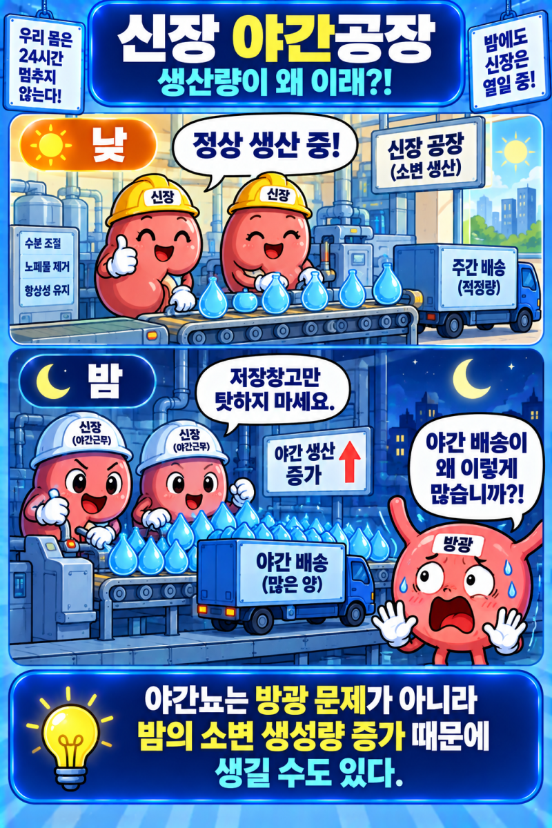 밤에 자꾸 소변 때문에 깨는 이유는? 야간뇨 원인 7가지와 줄이는 방법