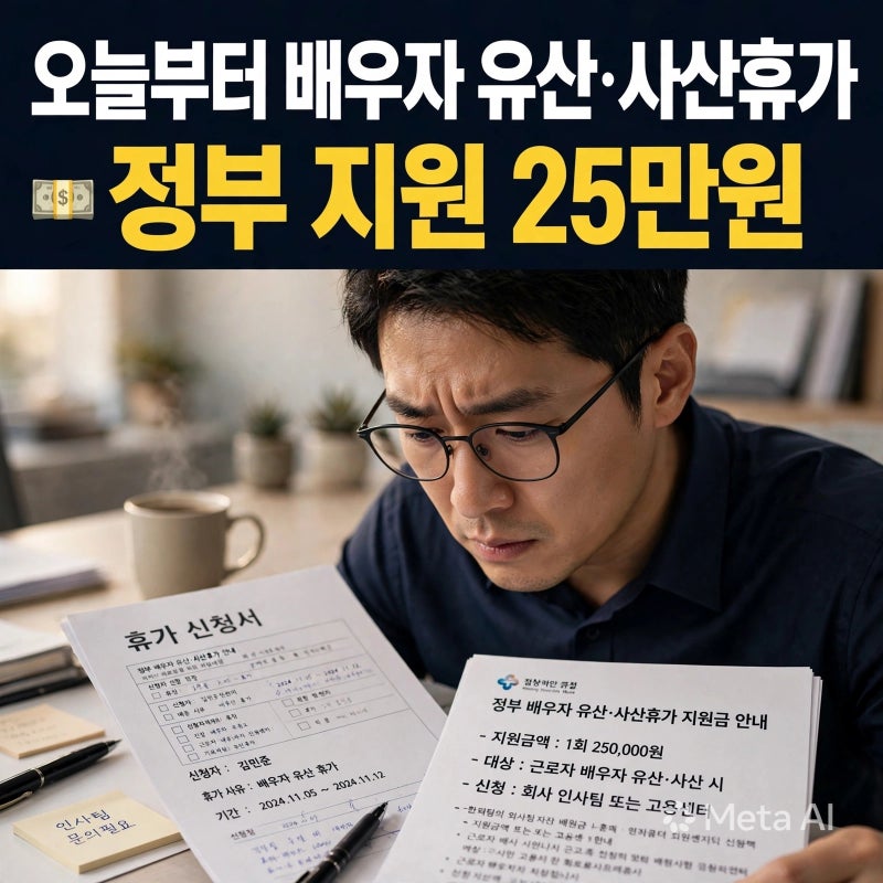 오늘부터 배우자 유산·사산휴가 5일｜회사 월급은? 정부가 25만2630원 지원