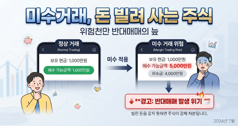 주식 미수거래 뜻, 반대매매는 언제 발생할까? 빚투 전에 알아야 할 구조