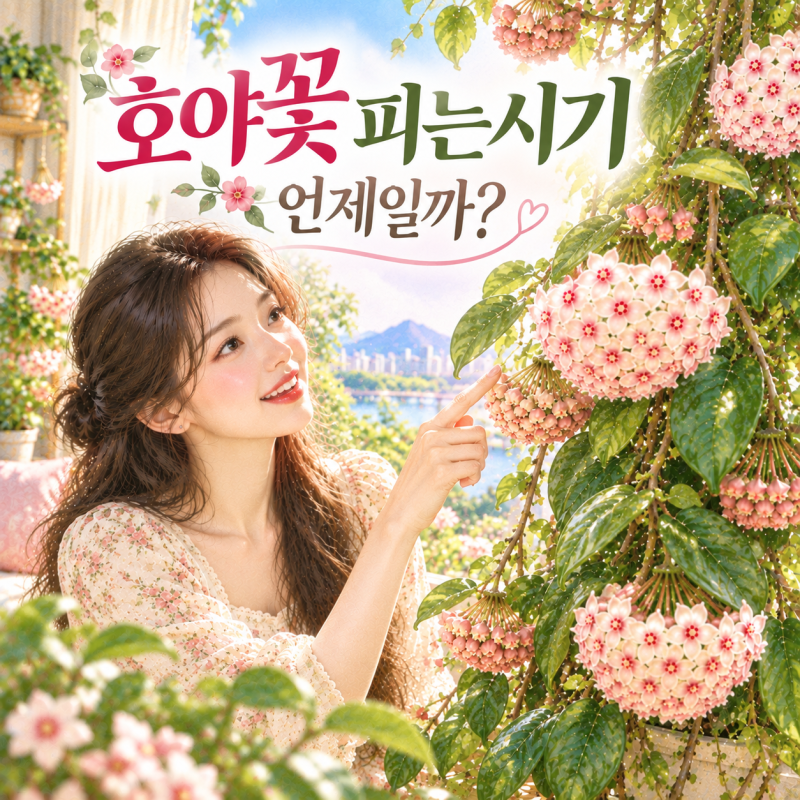 호야꽃피는시기 언제일까? 꽃말부터 호야 키우는 방법 개화조건까지