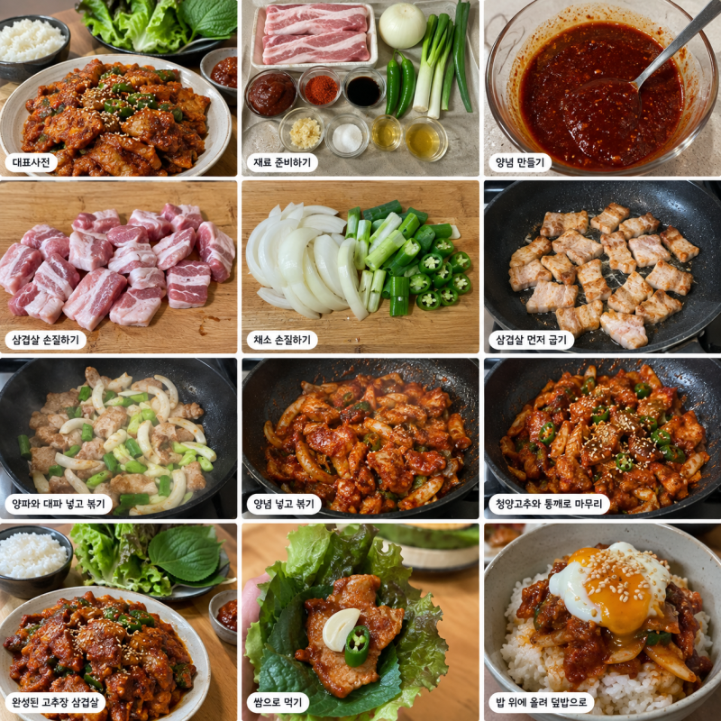 고추장 삼겹살 레시피, 매콤달콤한 양념으로 맛있게 만드는 법!