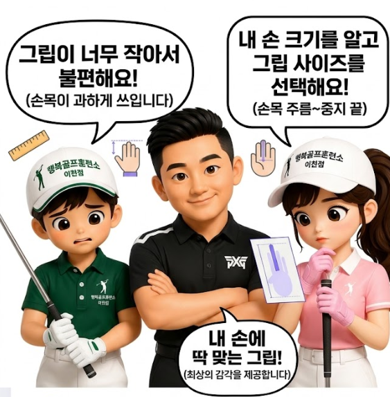 스윙 문제인 줄 알았는데, 알고 보니 그립 사이즈였습니다