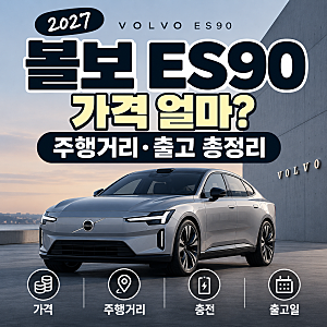 2027 볼보 ES90 가격 얼마? 주행거리·10월 출고까지 정리