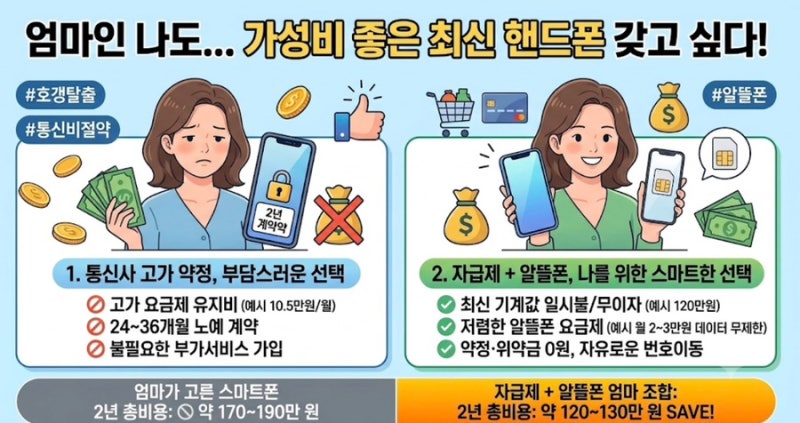 "온 가족 폰 바꿀 시기, 목돈 폭탄 피하는 법"｜4년 쓴 폰 교체 & 예비 중학생 아들 폰 고민으....