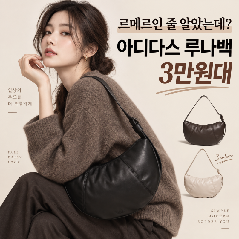 르메르인 줄 알았는데? 할인하면 3만원대, 아디다스 루나백 뜨는 이유