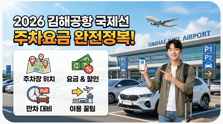 2026 김해공항 국제선 주차요금｜P1·P2·P3 주차장 위치·할인·만차 대비 총정리