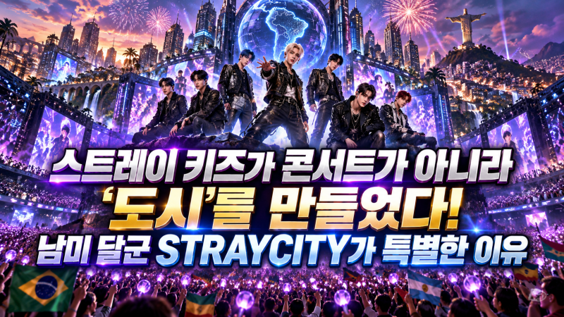 스트레이 키즈가 콘서트가 아니라 ‘도시’를 만들었다!남미 달군 STRAYCITY가 특별한 이유