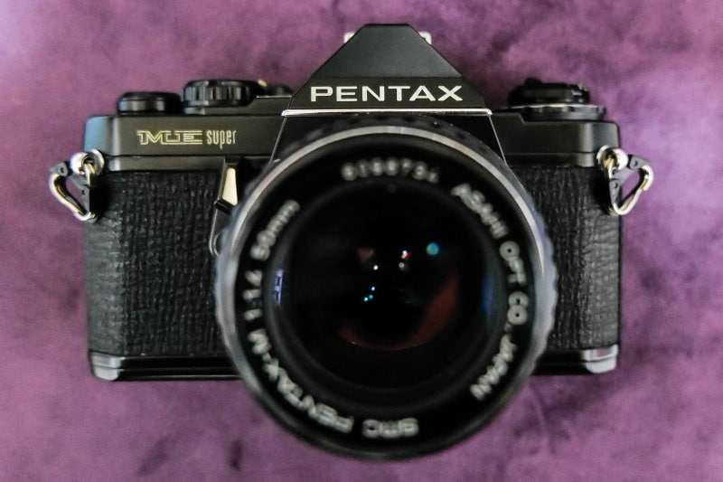 펜탁스 ME Super 필름 SLR 카메라