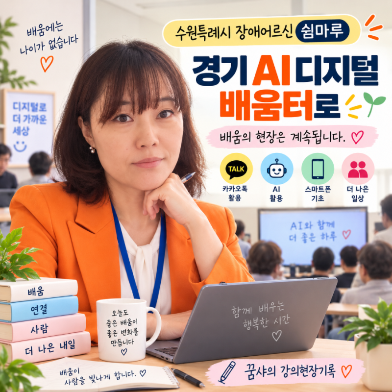 경기 AI디지털 배움터 수원특례시 장애어르신 쉼마루 편