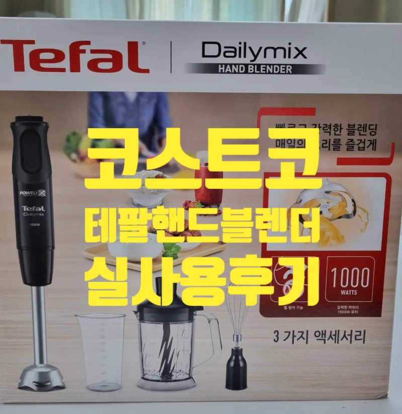 코스트코 테팔 핸드블렌더 후기｜1000W 데일리믹스 직접 사용해봤어요