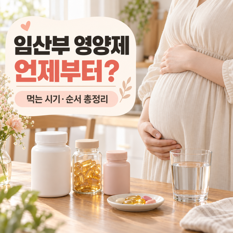 임산부 영양제 언제부터 먹을까? 엽산·철분·비타민D·오메가3 먹는 순서
