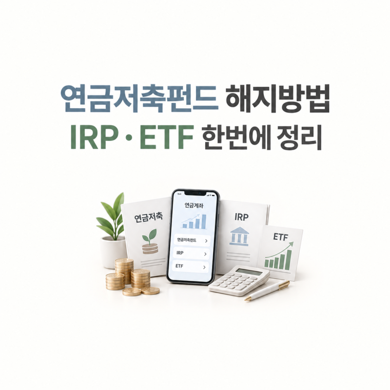 연금저축펀드·IRP 어떻게 다를까? 중도해지 세금부터 ETF 투자까지