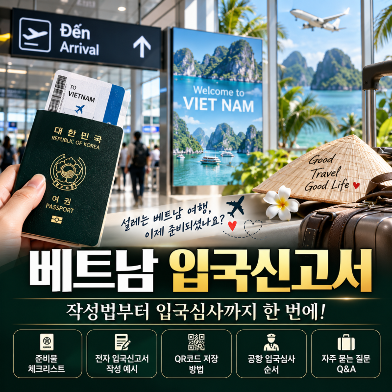 베트남 입국심사 준비 다낭 전자 입국신고서(PAI) 작성법 총정리