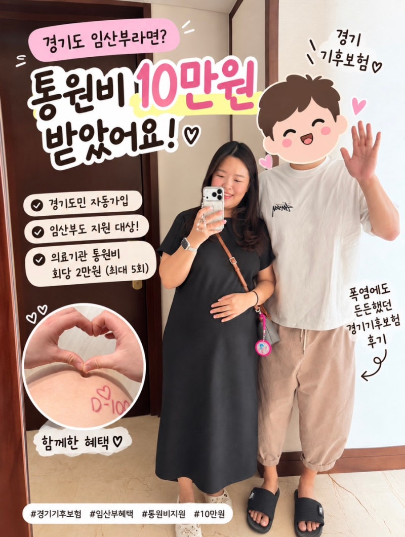 경기 기후보험 임산부, 한의원 통원 5회 청구하고 10만원 받은 후기