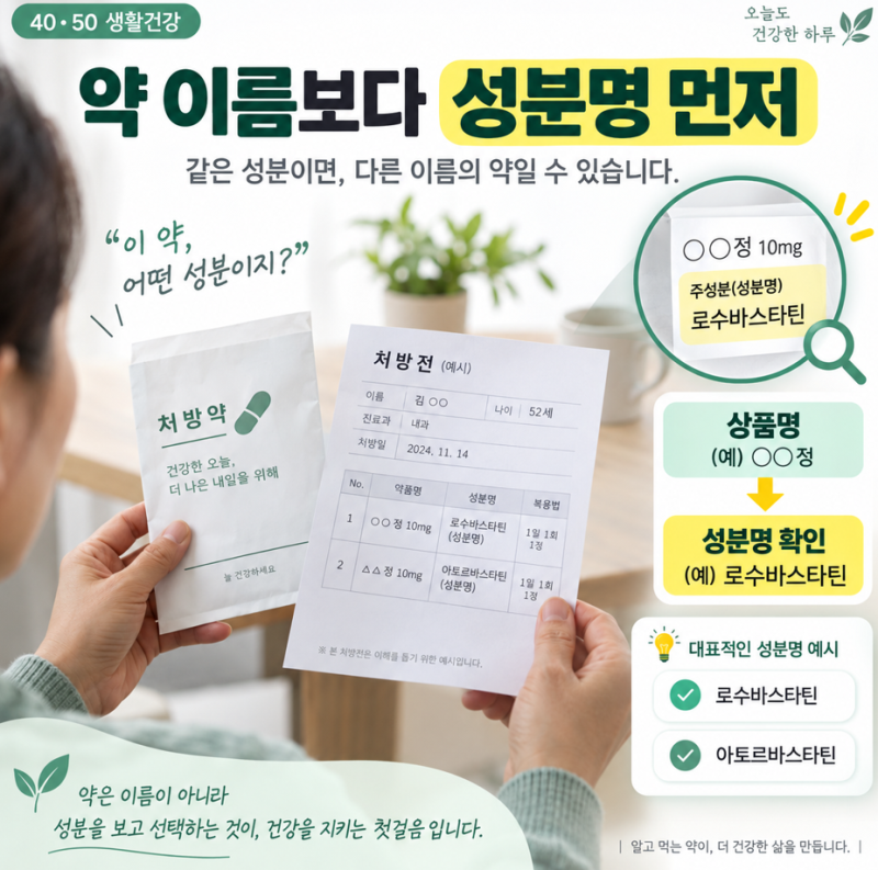 고지혈증 약 종류 이름, 어떤 차이가 있을까