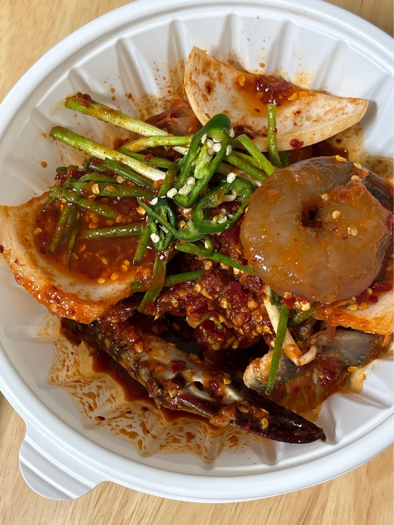 [점심/저녁] 매운꽃게무침 4단계 후기 - 학돌이네 여의도점