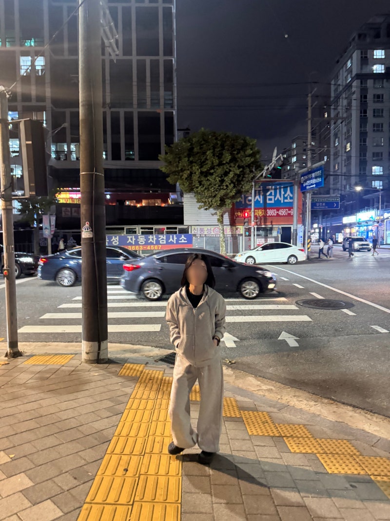 가을 데일리룩 지그재그 엘쏘오르 스웨트 헤비코튼 오버핏 트레이닝복 셋업, 가을 추리닝 세....