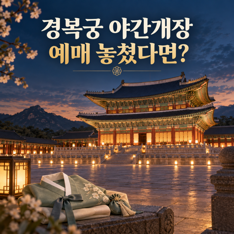 경복궁 야간개장, 예매 못 했어도 갈 수 있을까?