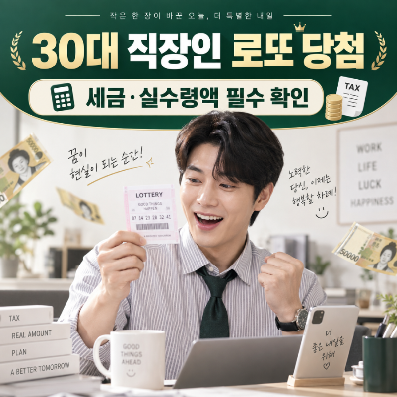 로또 세금 계산기, 당첨금 수령 전 필수 확인 사항