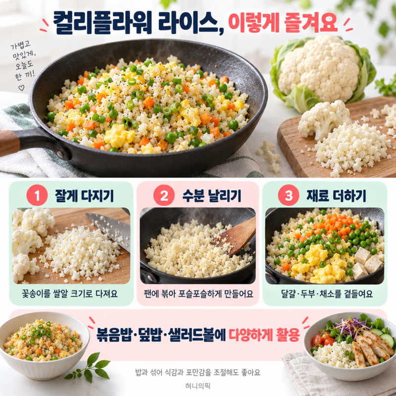 컬리플라워 효능, 이래서 좋아요
