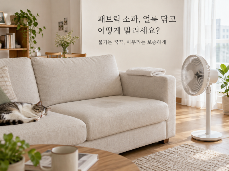 패브릭소파 얼룩 닦는 법, 닦은뒤 건조가 중요한 이유ㅣ김포가구단지