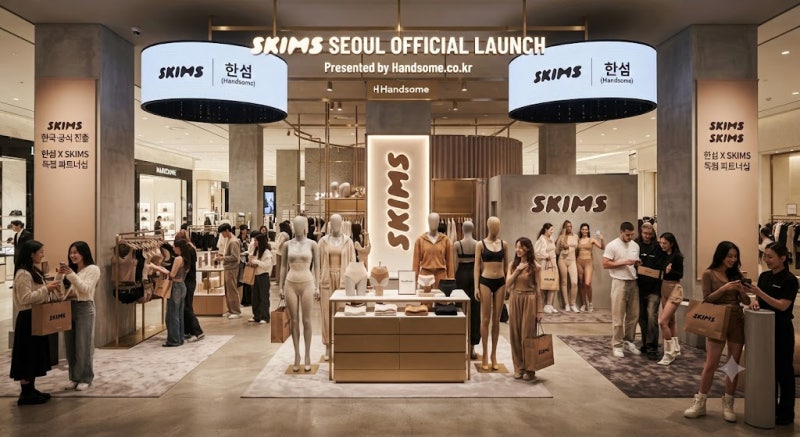 킴 카다시안 '스킴스(SKIMS)', 한섬 손잡고 2027년 상반기 국내 정식 론칭!