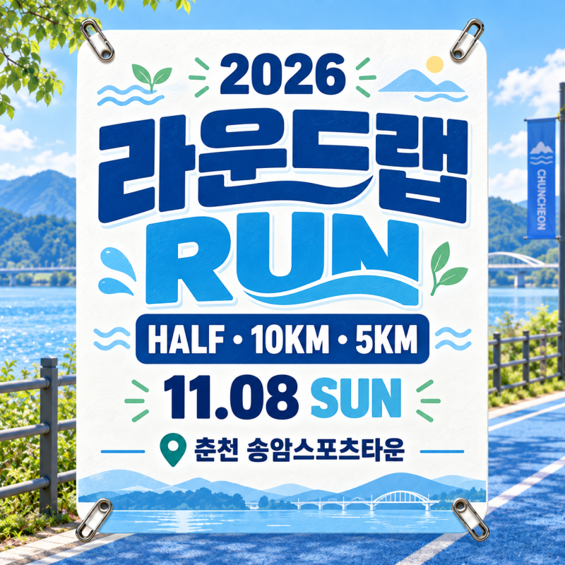라운드랩 RUN 접수 총정리｜춘천 마라톤 일정·참가비·코스·기념품 안내