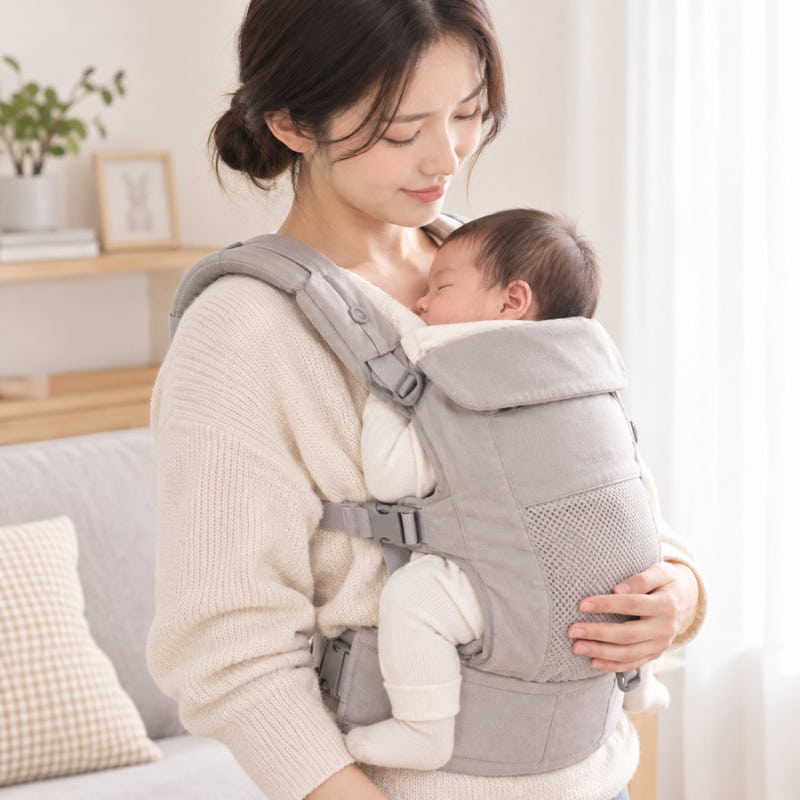 신생아 아기띠 착용 가능 시기｜앞보기·뒤보기는 언제부터?