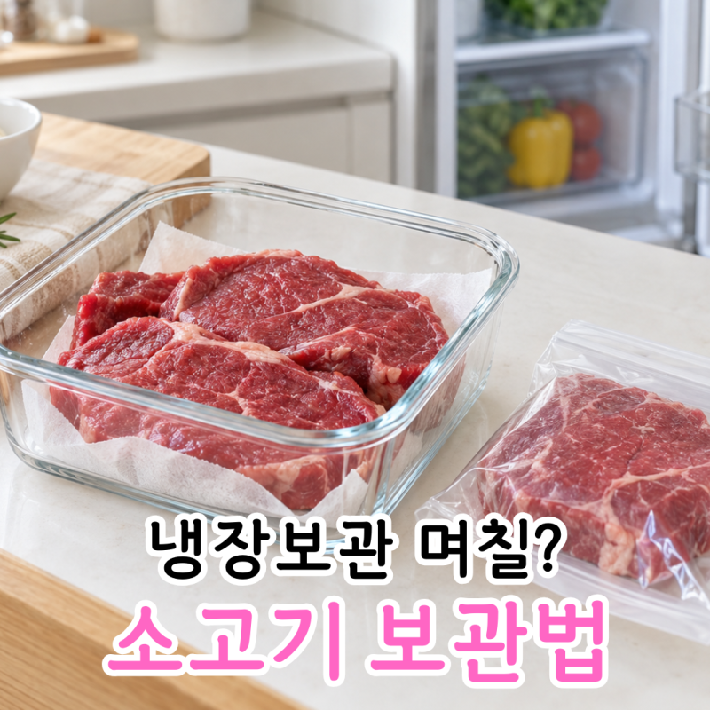 소고기 냉장보관 기간 며칠? 상했는지 구별하는 법