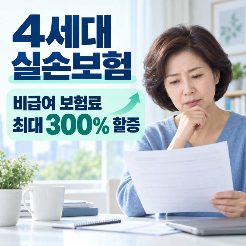 4세대 실손보험 비급여 할인·할증 등급｜보험료 100·200·300% 인상 기준