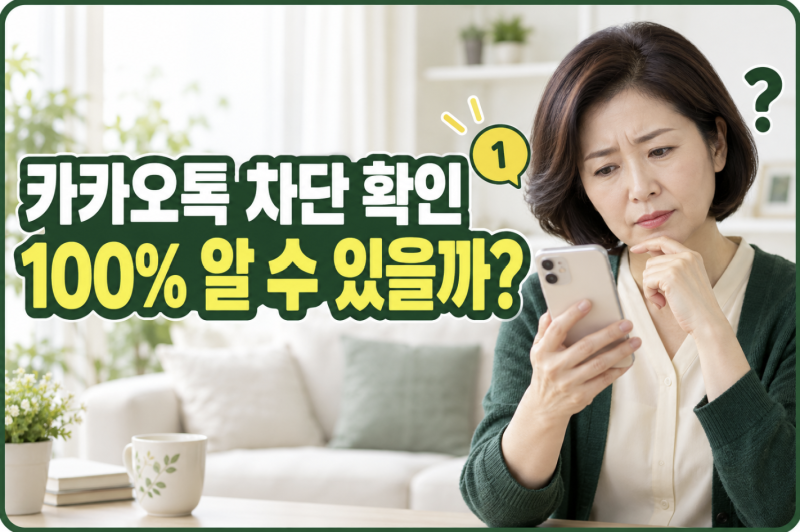 카카오톡 차단 확인, 상대방 모르게 100% 알 수 있을까? 송금 버튼과 숫자 1의 진실