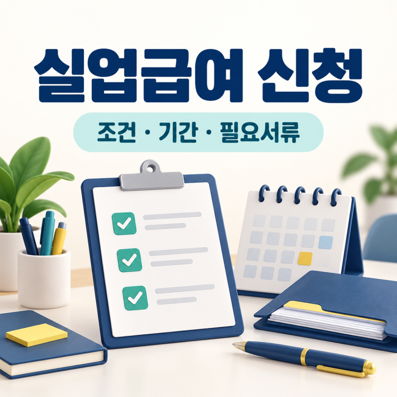실업급여 신청방법 총정리｜수급 조건·신청기간·필요서류