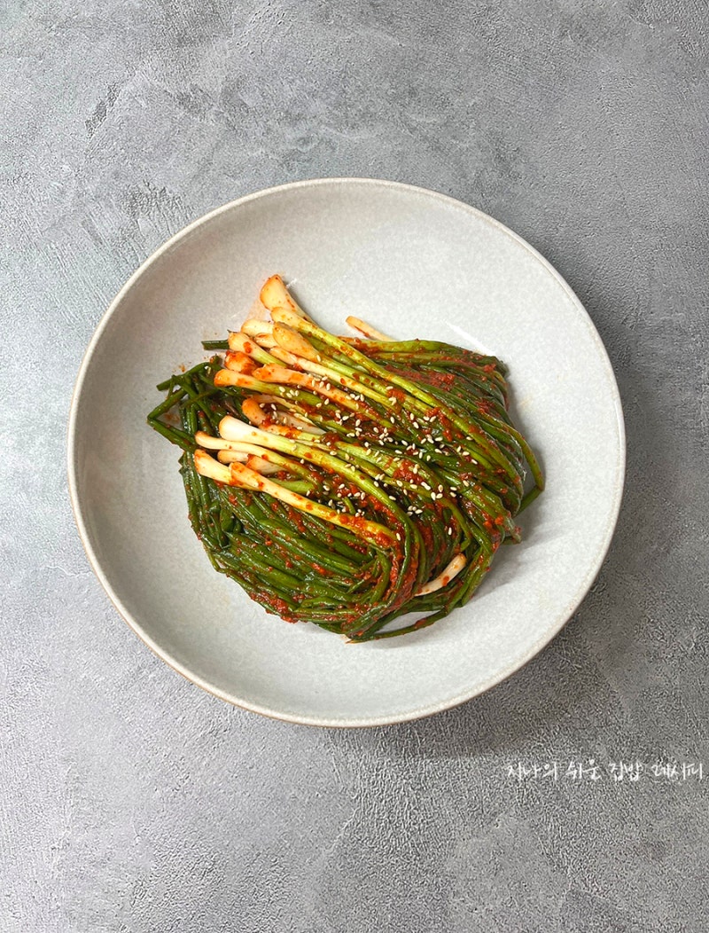 명절 내내 맛있게 먹는, 쪽파 한 단 파김치 담그는 법
