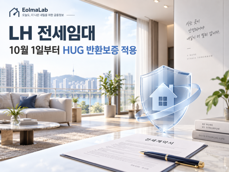 LH 전세임대 HUG 반환보증 10월 1일 시행｜기존과 뭐가 달라지나? 대상·보증범위 총정리