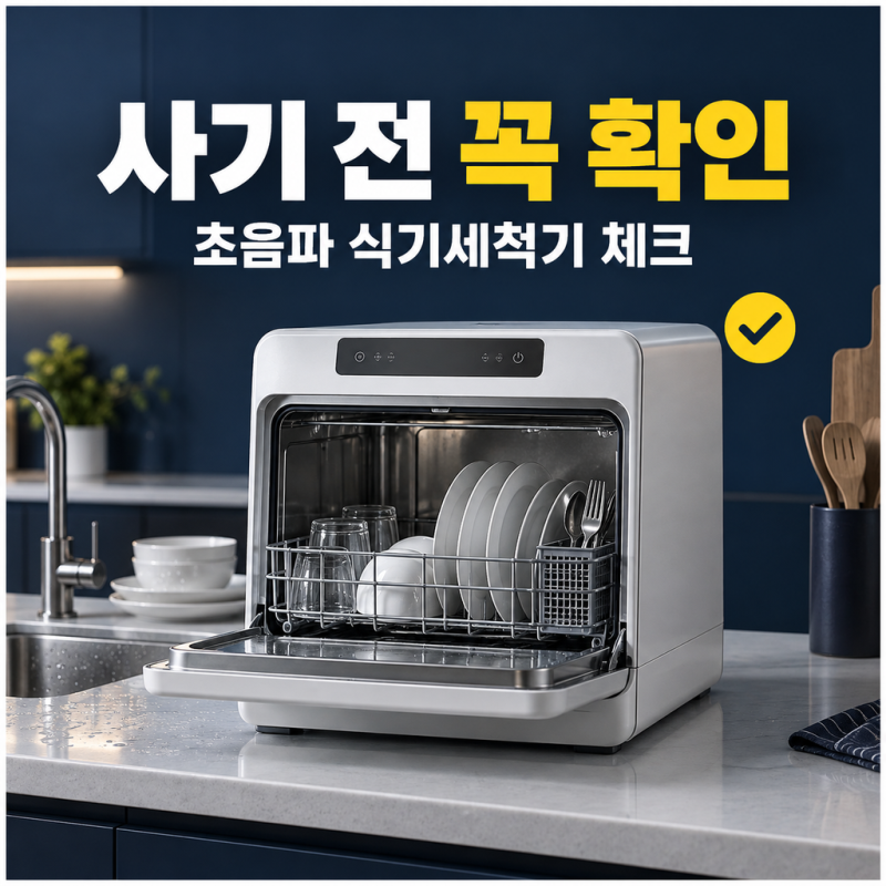 가정용 초음파 식기세척기 자동 설거지 기계 세척 기능 정리