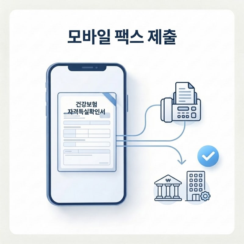 건강보험 자격득실확인서 모바일 발급 및 제출 방법, 3분이면 끝