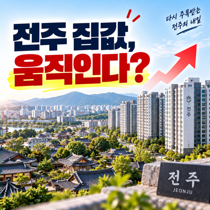 전주 집값, 움직인다? 2026년 전주 아파트 시장에서 지금 나타나는 변화