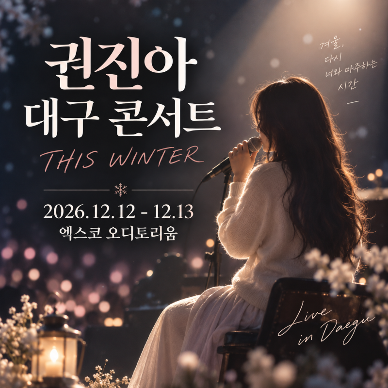 권진아 대구 콘서트 THIS WINTER｜엑스코 공연 예매·티켓 오픈 정보