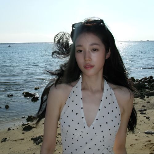 "이온음료 CF 찍는 줄 알았는데" 배우 노윤서, 하와이서 뒤돌자 "반전"... 홀터넥 원피스로 뽐....