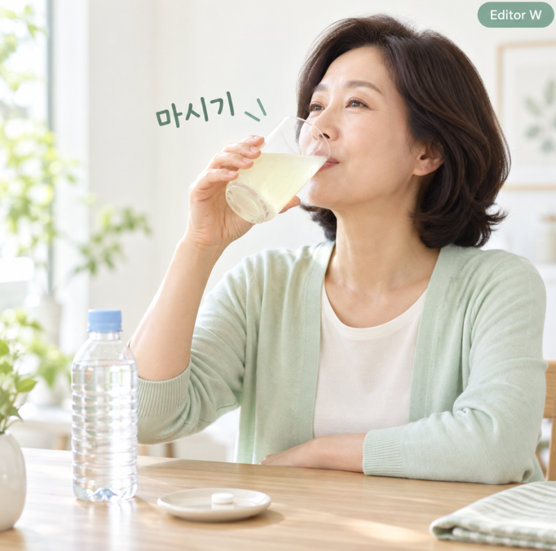 독일 발포비타민 효능, 물에 녹여 먹는 이유