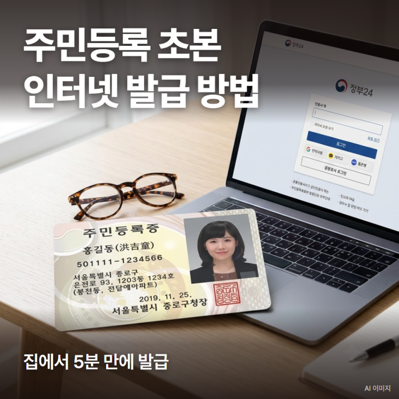 주민등록 초본 인터넷 발급 어떻게 하나요?